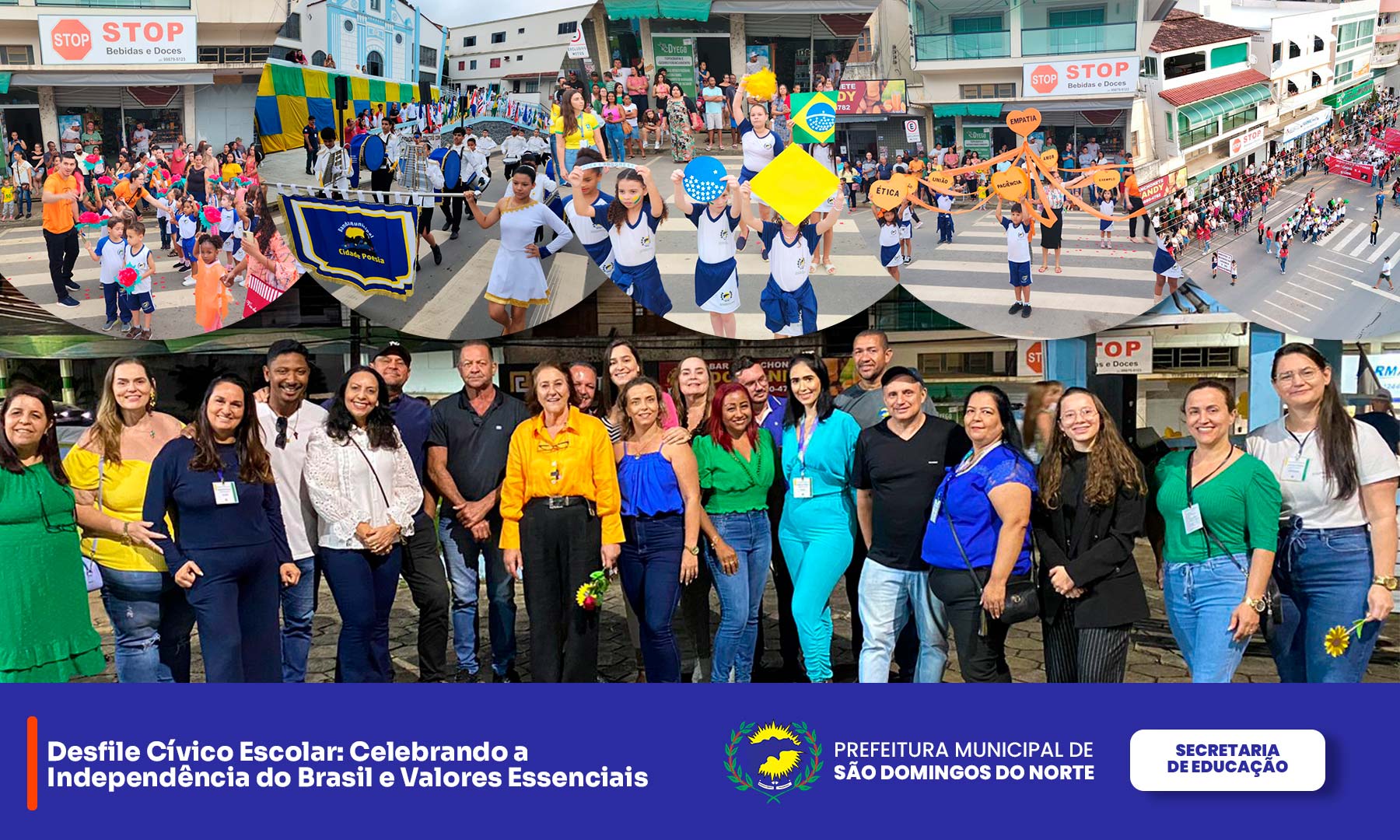 NOTÍCIA: Desfile Cívico Escolar: Celebrando a  Independência do Brasil e Valores Essenciais 