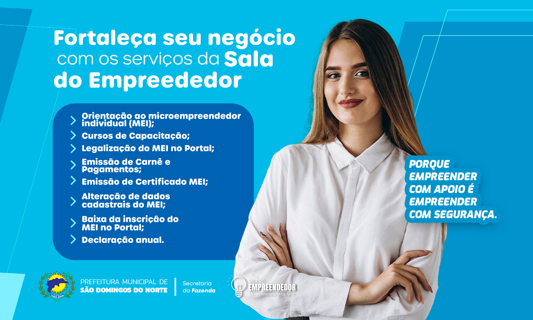 Sala do Empreendedor oferece serviços gratuitos e apoio aos MEI em São Domingos do Norte