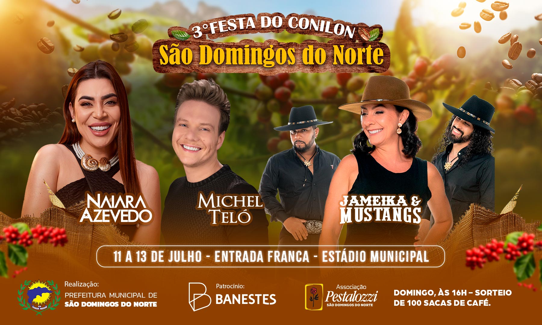 Vem aí a 3ª Festa do Conilon São Domingos do Norte