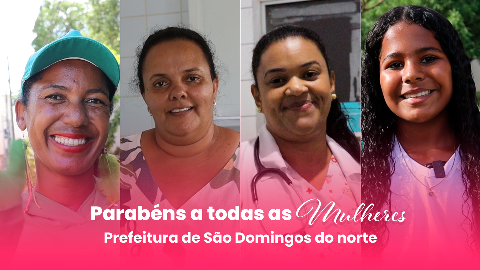 Vídeo: Prefeitura Municipal de São Domingos do Norte, parabeniza todas as mulheres.